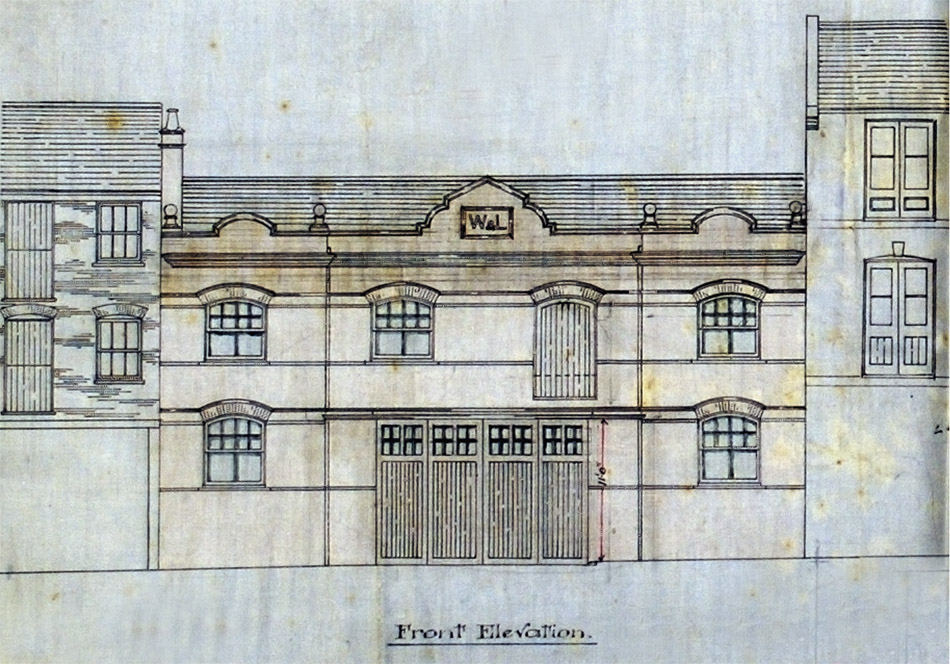 Elevation of Walter & Lynn’s stables prior to redevelopment